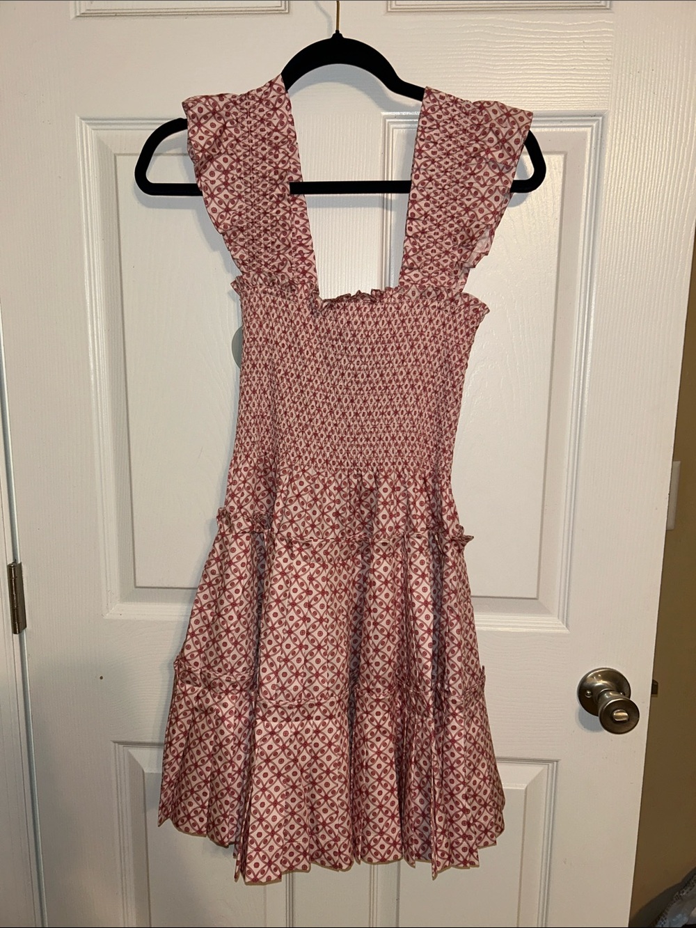 Hill House Girls' Rose-Pink Smocked Mini Dress